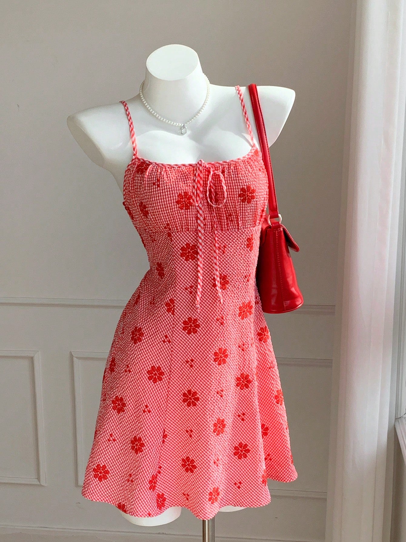 Fashionable Sexy Red Plaid Mini Dress For Women Winter Clothes For Women  Christmas New Year Women Elegant